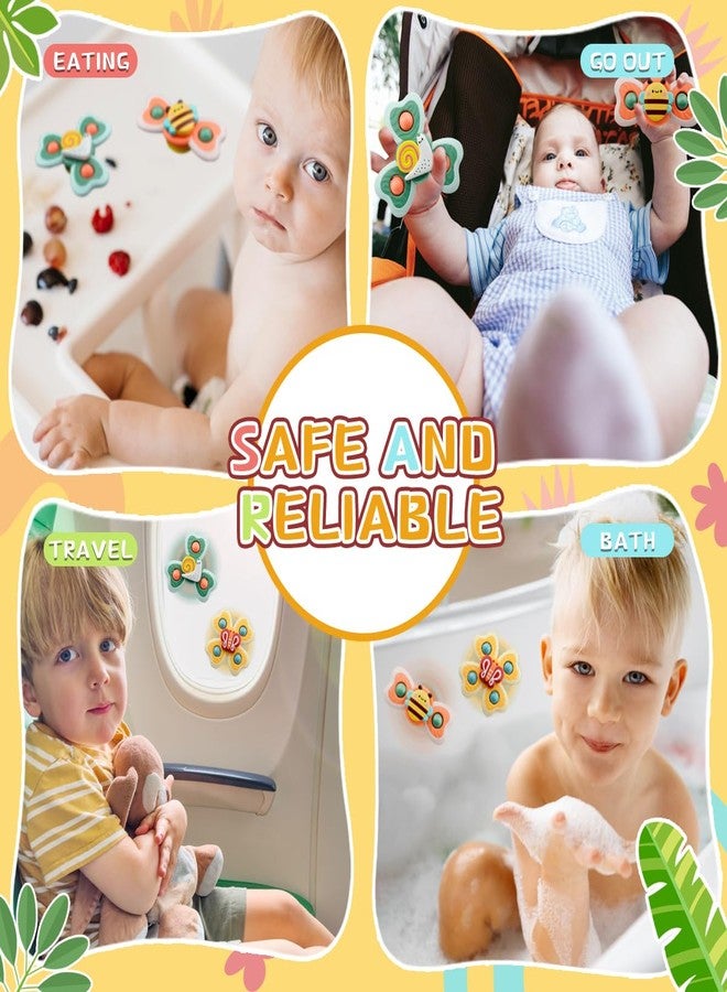 Caterbee Baby Spinners with Suction Cups, Fidget Toy with Animatronic 3D Design for Kids and Toddlers (Forest) - Image 4